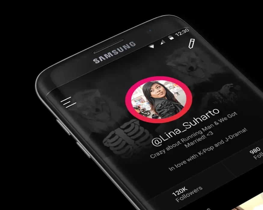 A Tribe user profile with followers, following, and shared playlists.